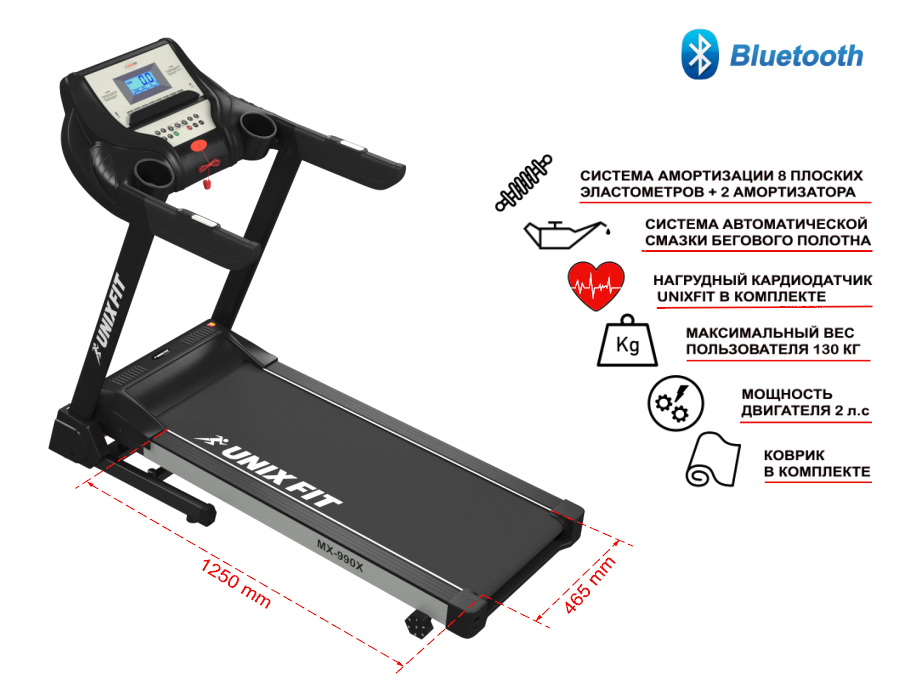 Беговая дорожка UNIXFIT ST-650P