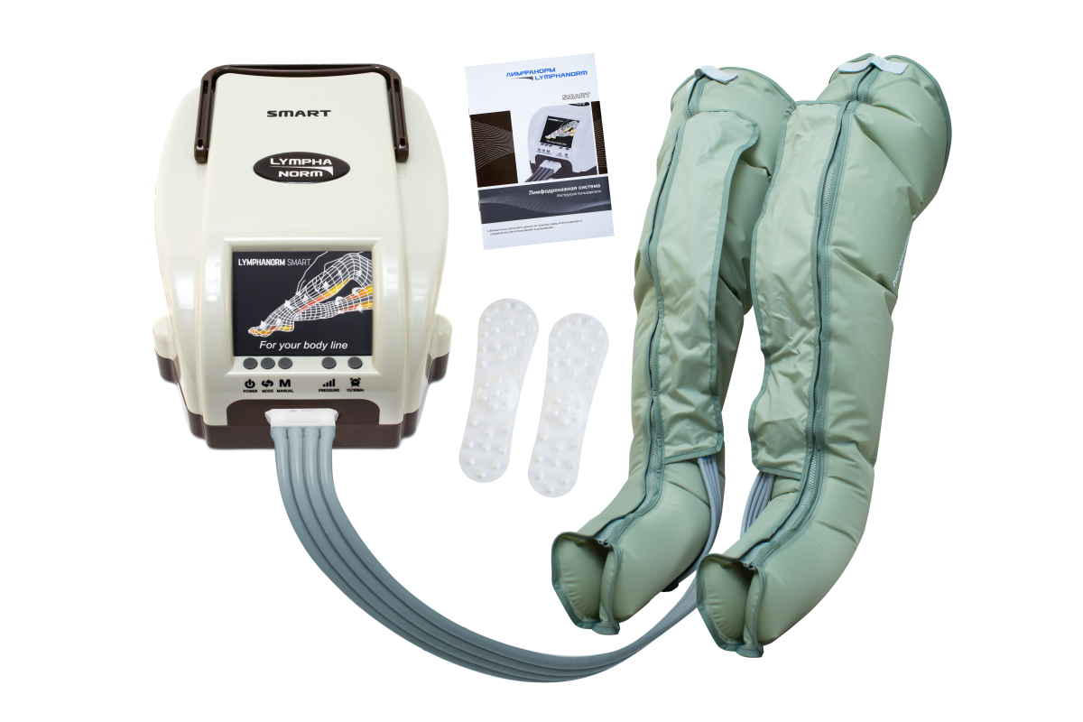 Лимфодренажный аппарат LymphaNorm Smart + 2 манжеты для ног (XL) + талия (XL / XXL)