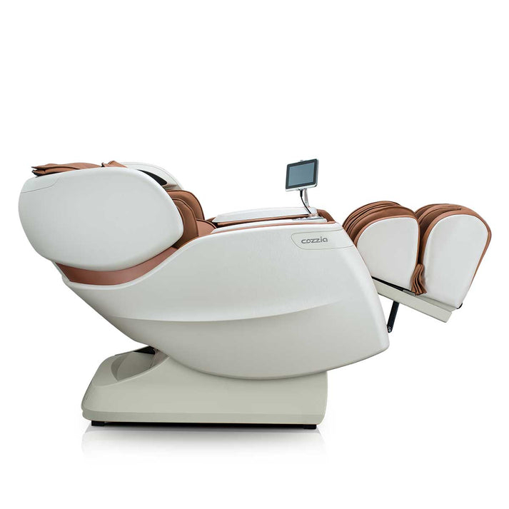 Массажное кресло Cozzia Qi SE Cappuccino & Pearl White