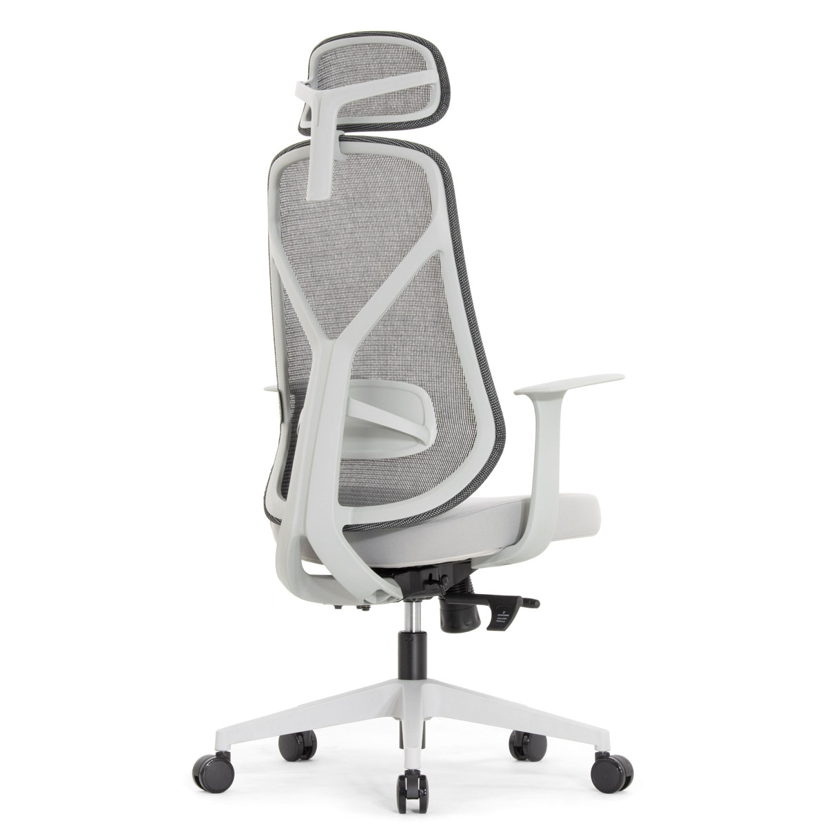 Эргономичное кресло Falto Kuraj (поясничный упор, сетка, ткань, серый)