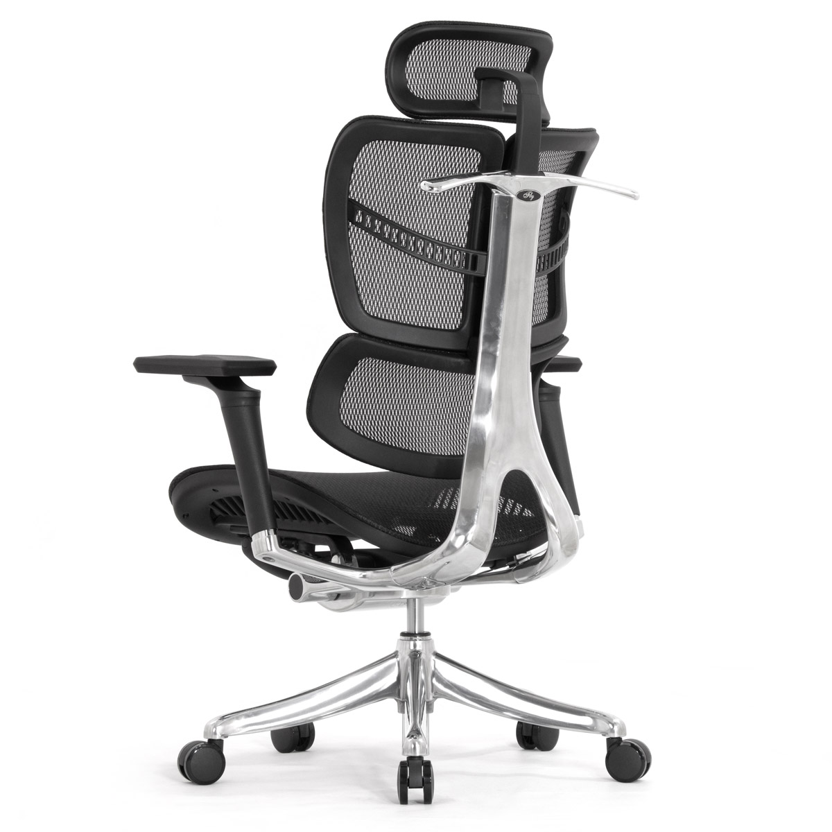 Анатомическое кресло Falto Fly 2 (динамичный подголовник, подлокотники 6D (360), сетка, чёрный)