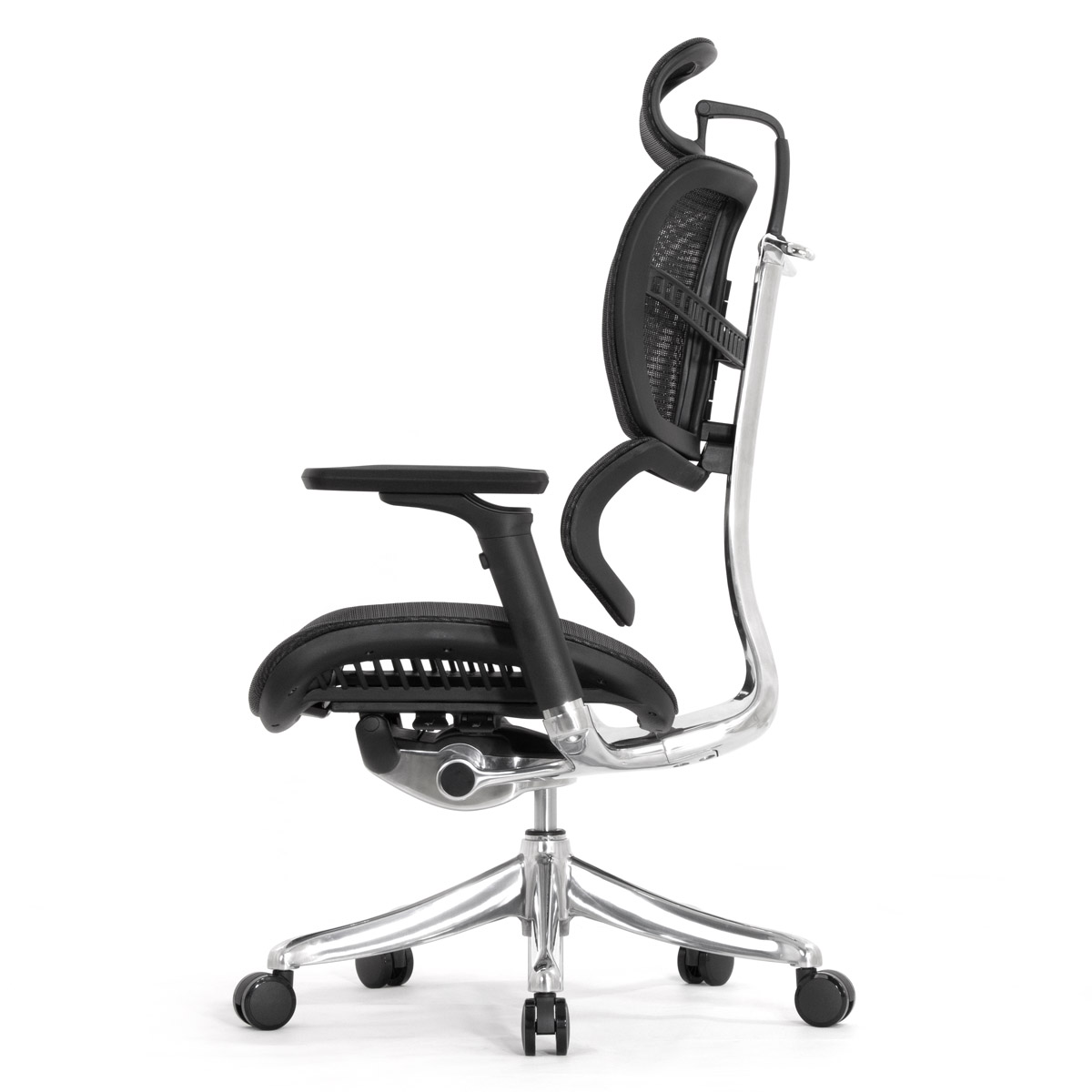 Анатомическое кресло Falto Fly 2 (динамичный подголовник, подлокотники 6D (360), сетка, чёрный)