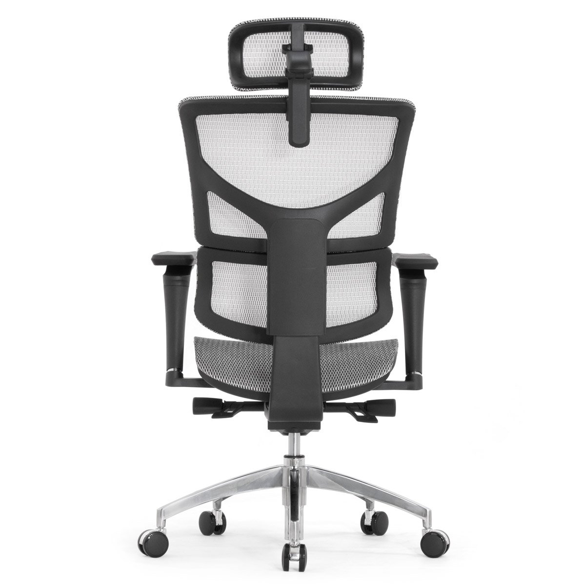 Эргономичное кресло Falto Sail Art 2 (подлокотники 6D (360), сетка, каркас чёрный, белый)