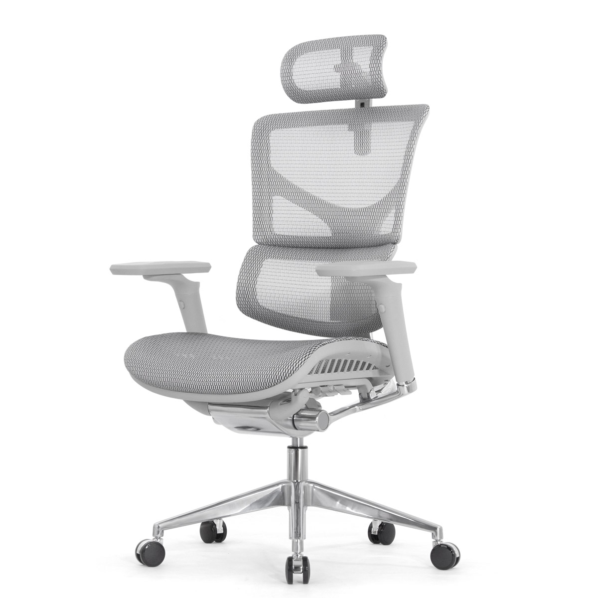 Эргономичное кресло Falto Sail 2 (динамичный поясничный упор, подлокотники 6D (360), сетка, светлый)