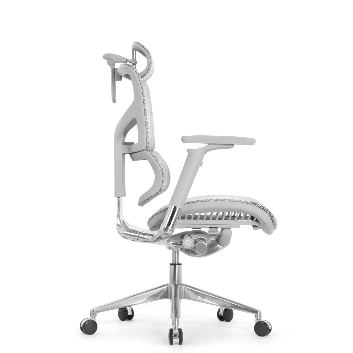 Эргономичное кресло Falto Sail 2 (динамичный поясничный упор, подлокотники 6D (360), сетка, светлый)