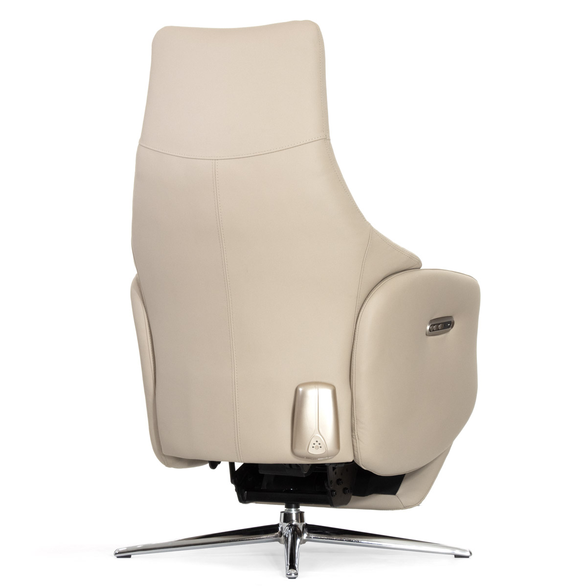 Кресло-реклайнер Falto Crema (2 мотора, zero, аккумулятор, натуральная кожа, бежевый)