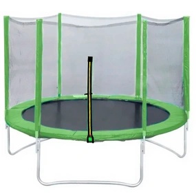 Батут DFC Trampoline Fitness 12 ft внешняя сетка, светло-зелёный, 366 см