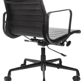 Эргономичное кресло Eames Ribbed Office Chair EA 117, Total Black