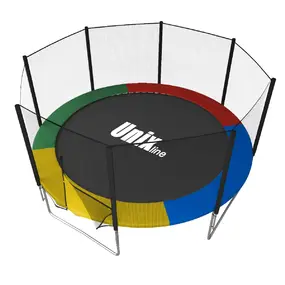 Батут UNIX line Simple 12 ft Color, внешняя сетка