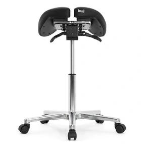 Стул-седло Falto SALLI Activ (наклон, ширина, экокожа, чёрный)