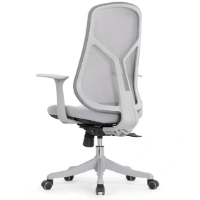 Эргономичное кресло Falto Кураж (без подголовника, сетка, ткань, серый)
